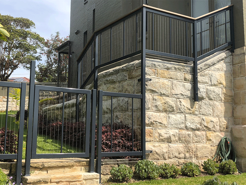 Sentrel Balustrade and Pool Fencing. Colour: Eternity Charcoal Pearl